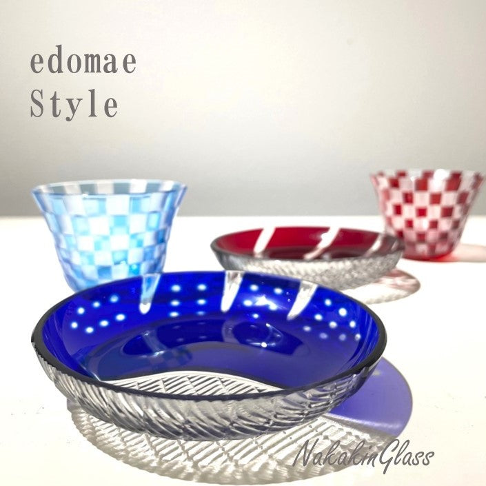 edomae 寿司切子 小皿 - 晩酌セット