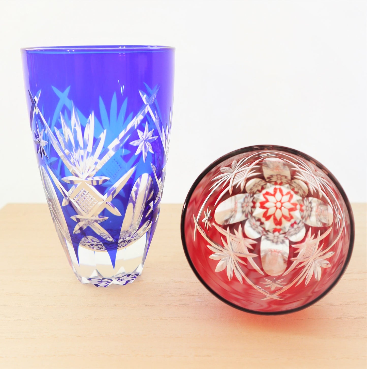 Nakakin粋彩切子 オーバルタンブラー 万華鏡切子 ペアセット