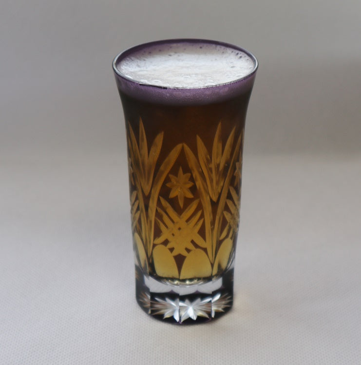 Nakakin Kiriko Beer Glasses, Seiyarai Kiriko Pair