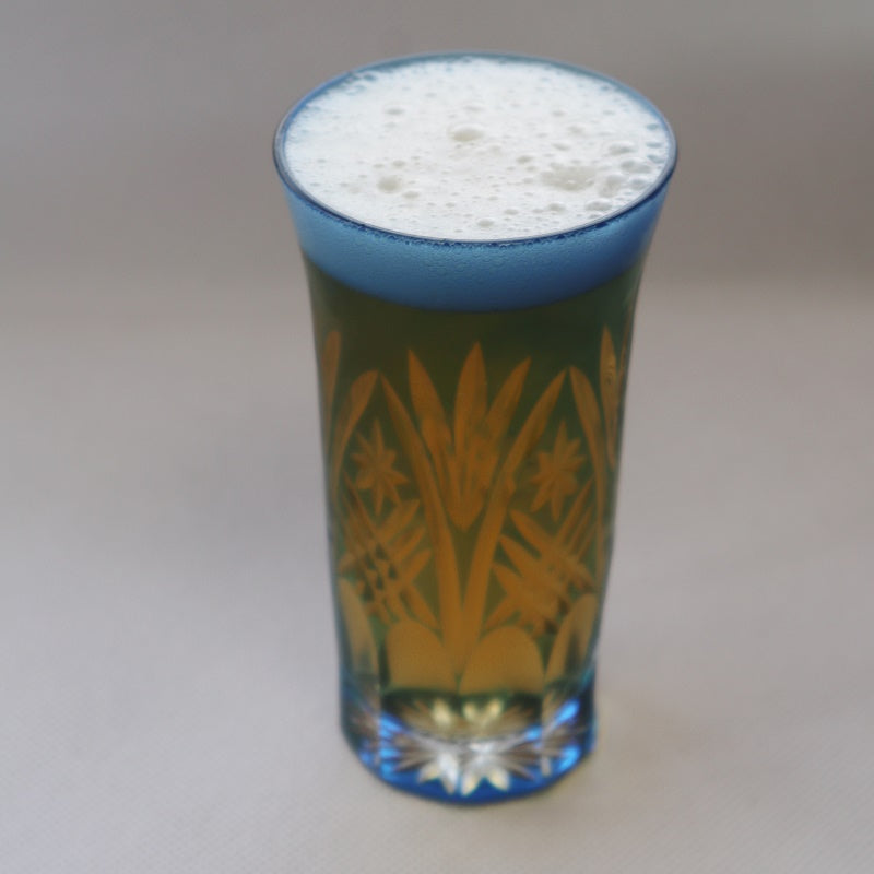 Nakakin Kiriko Beer Glasses, Seiyarai Kiriko Pair
