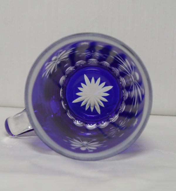 Nakakin Ikisai Kiriko Cup &amp; Saucer Edo Fireworks "Chrysanthemum"