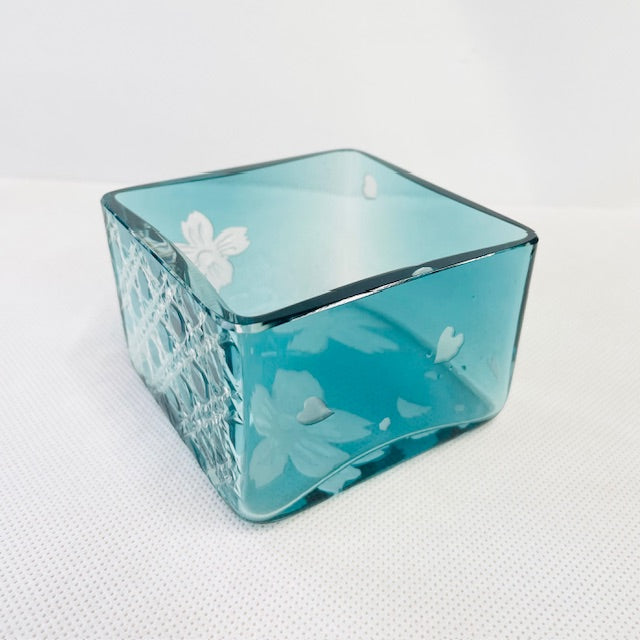 桝グラス　翠角彩　sui-kaku-sai