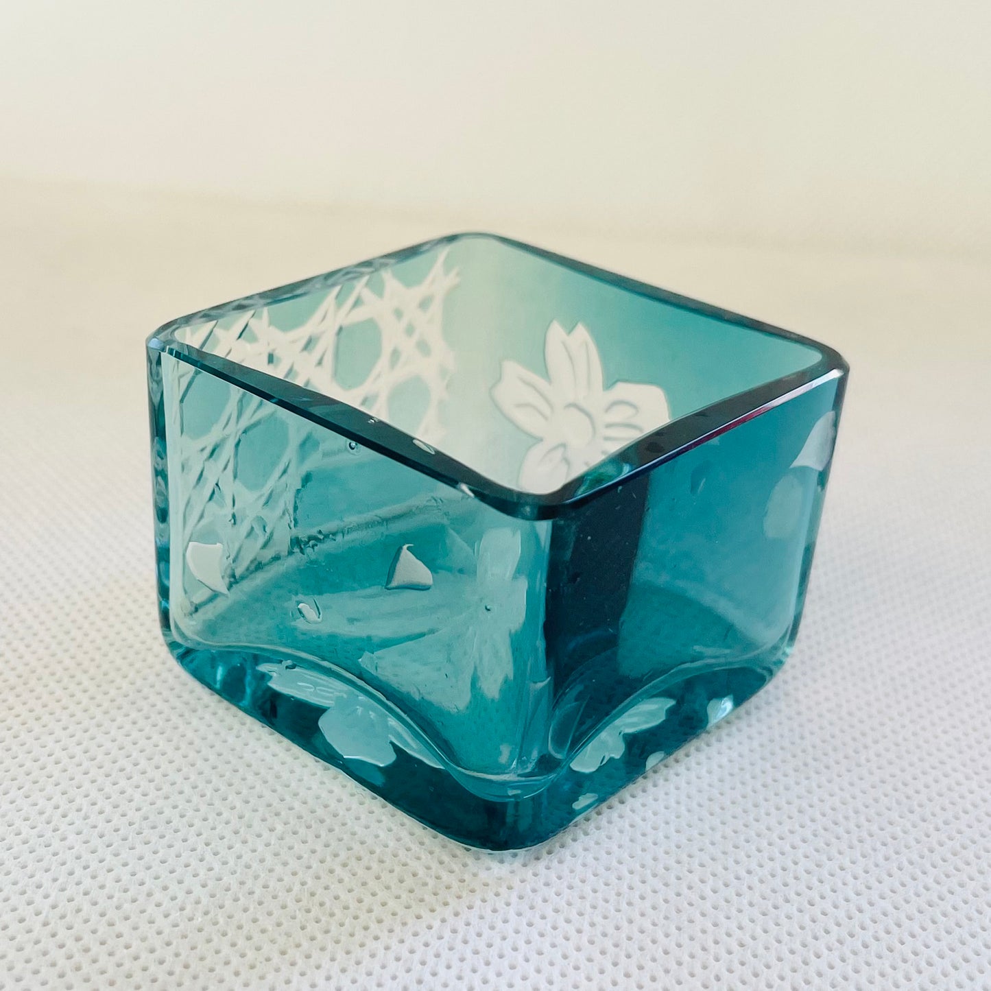 ミニ桝グラス　翠角彩　sui-kaku-sai