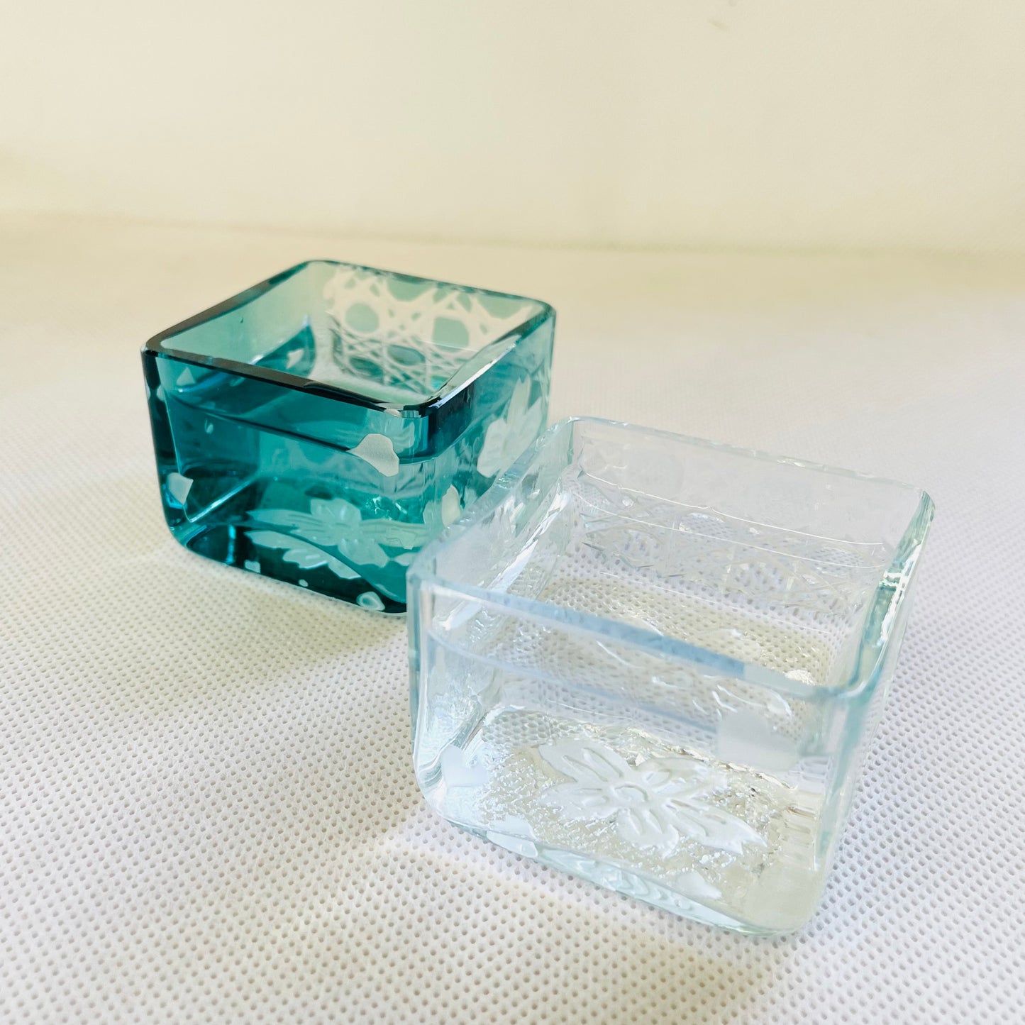ミニ桝グラス　翠角彩　sui-kaku-sai