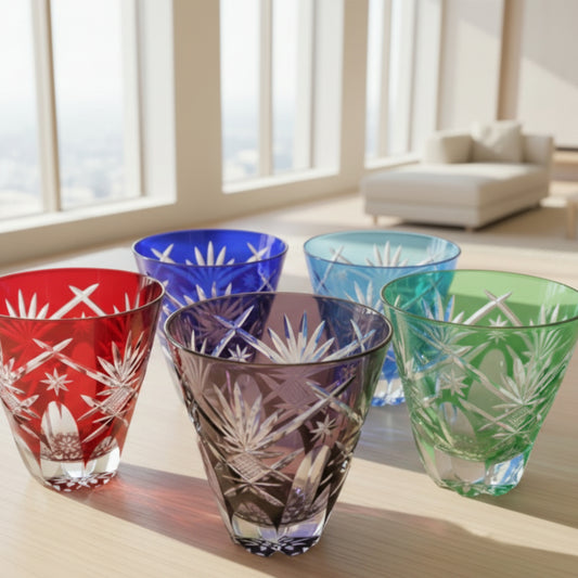 Nakakin粋彩切子　グラス万華鏡切子