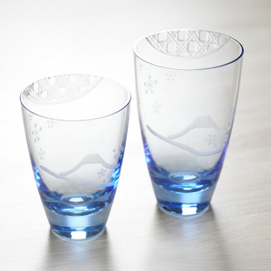 Nakakin 切子 タンブラーセット 桜富士