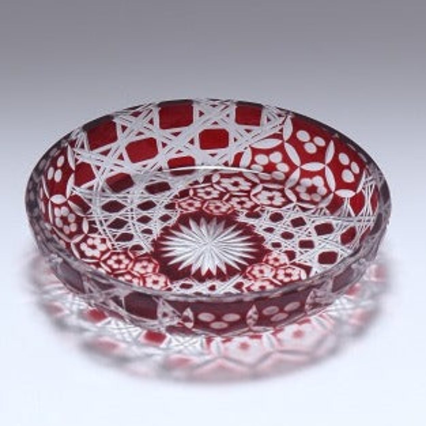 Nakakin Ikisai Kiriko Flat Plate Medium Treasures