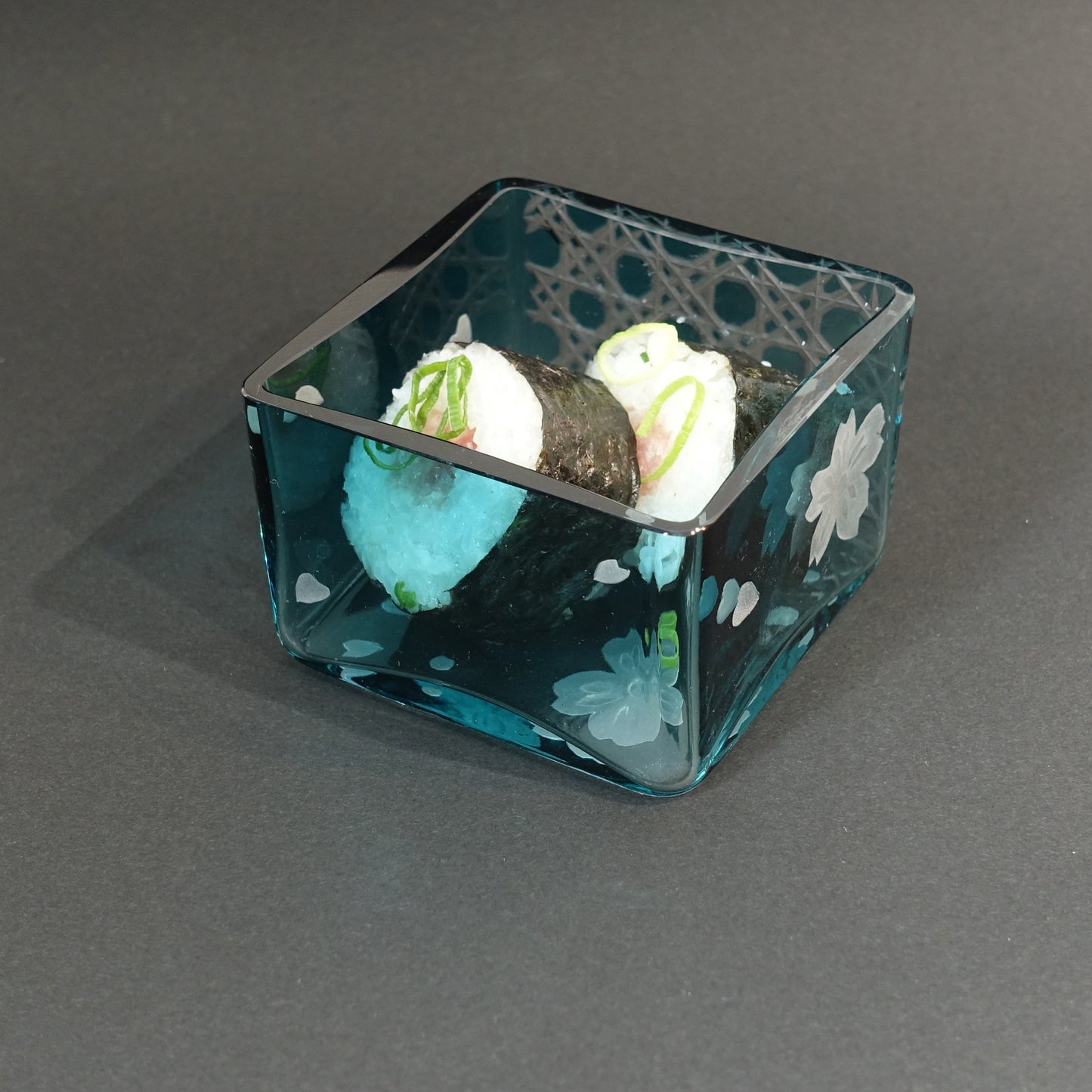 桝グラス　翠角彩　sui-kaku-sai